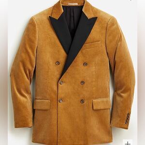 J.Crew Thé Ludlow Double-Breated Corduroy Tuxedo Jacket New!